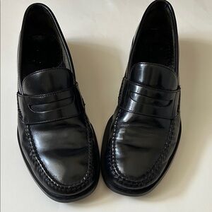 Bass Mens Black Penny Loafers